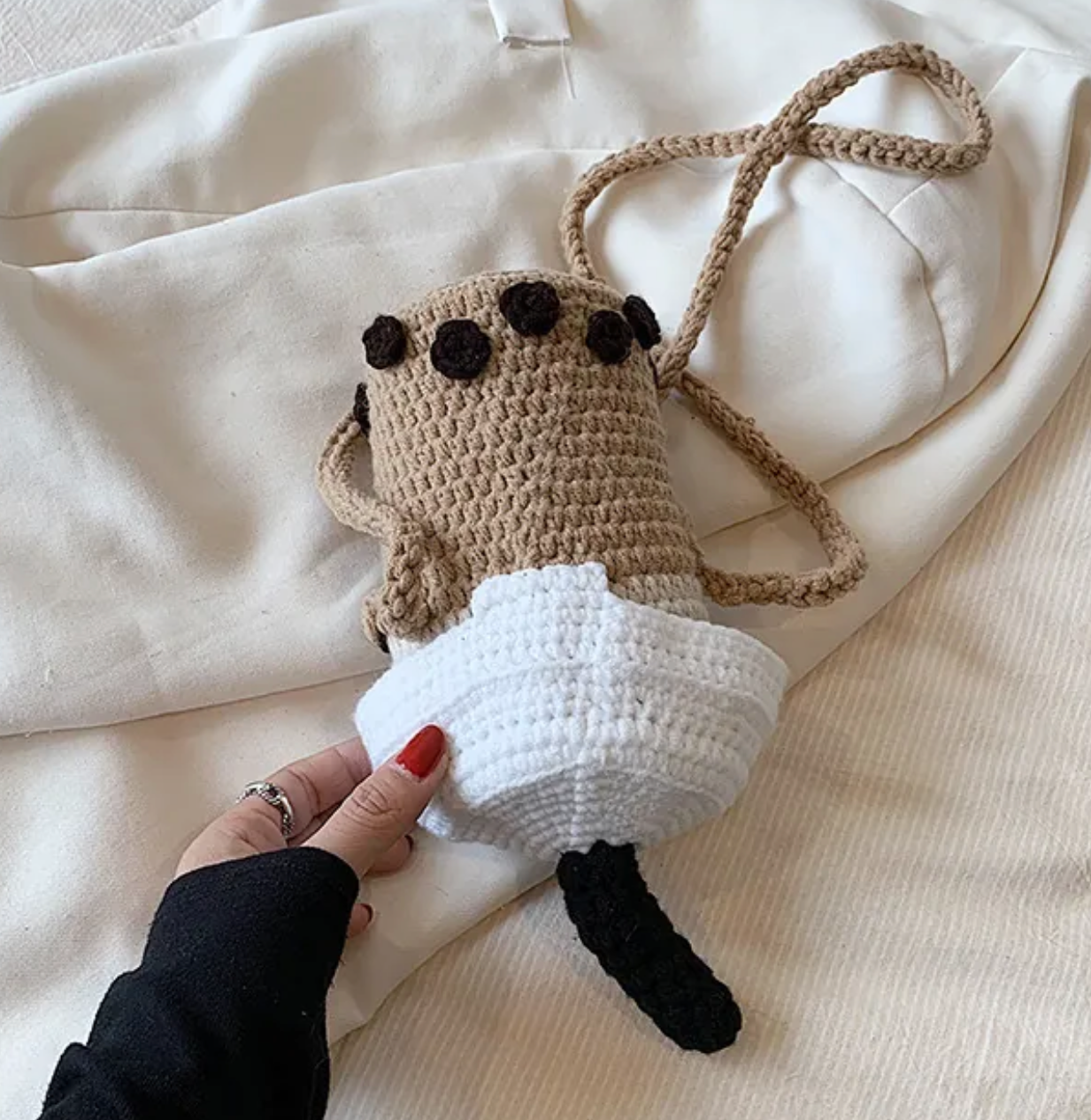 Milk Tea Cup Crossbody Bag