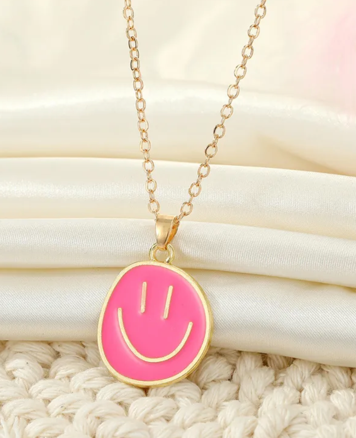 Smiley Face Pendant Necklace