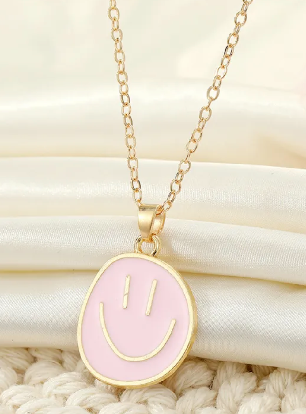 Smiley Face Pendant Necklace