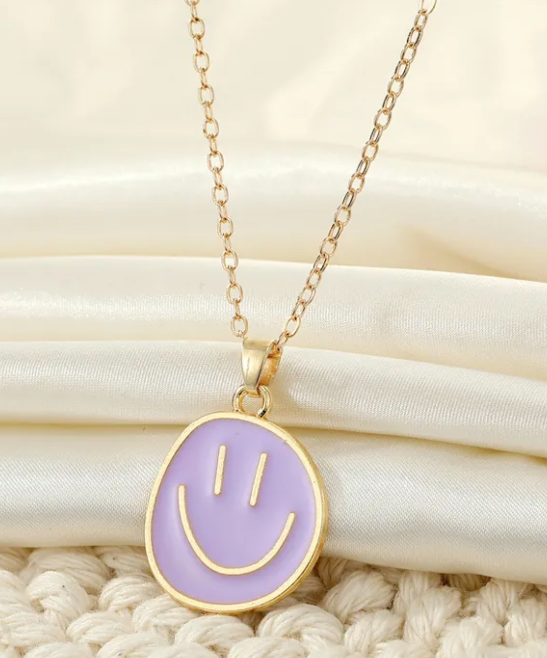 Smiley Face Pendant Necklace