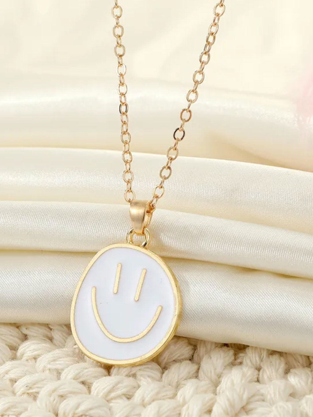 Smiley Face Pendant Necklace
