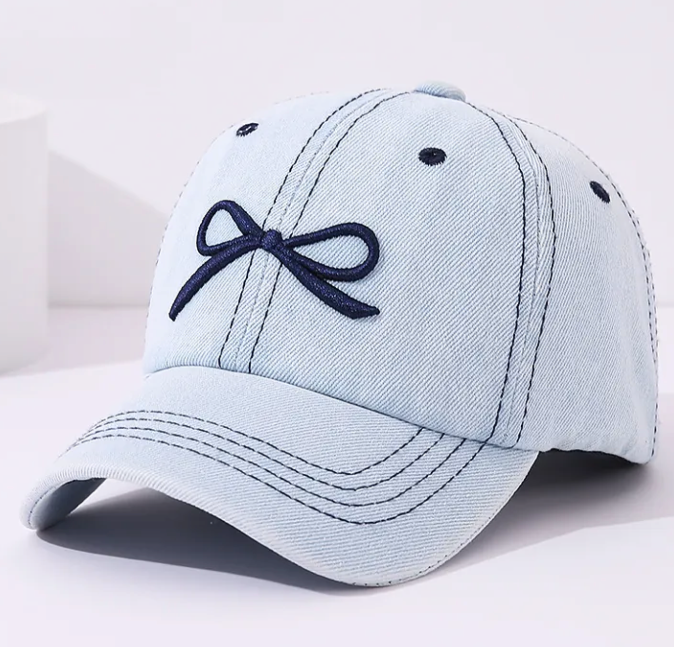 Kids Girls Denim Baseball Cap
